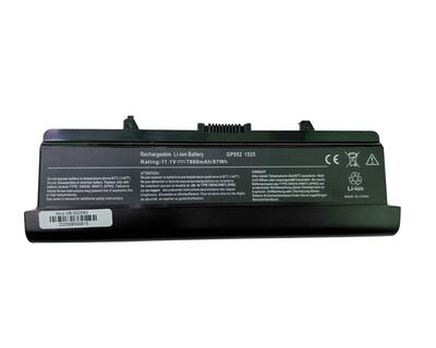 Усиленная аккумуляторная батарея для ноутбука Dell RN873 Inspiron 1525 11.1V Black 7800mAh OEM