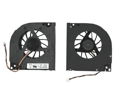 Вентилятор для ноутбука Dell Inspiron 1501, 1505, 6000, 6400, 9100, 9200, 9300, 9400, E1505, E1705, E1710, Latitude 131L, Vostro 1000, XPS M170, M1710, Precision M90, M6300, Fujitsu Amilo XA3530, 5V 0.5A 3-pin Forcecon