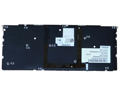 Клавиатура для ноутбука Dell XPS (15Z) с подсветкой (Light), Silver, (No Frame) RU/EN - фото 3