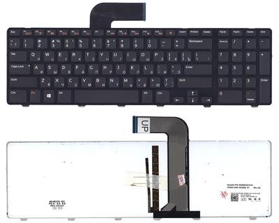 Клавиатура для ноутбука Dell Inspiron (5720, 7720, N7110) Vostro (3750) XPS (L702X) с подсветкой (Light) Black, (Black Frame), RU