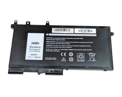 Аккумуляторная батарея для ноутбука Dell 3DDDG Latitude E5580 11.4V Black 3000mAh OEM