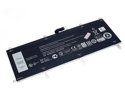 Аккумуляторная батарея для ноутбука Dell 08WP5J Venue 10 Pro 5000 3.7V Black 8720mAh OEM