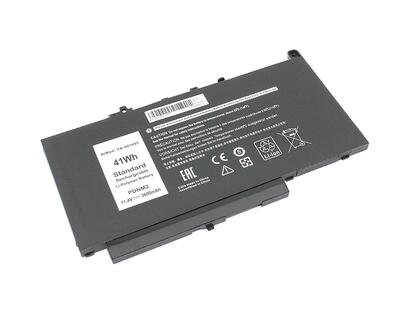 Аккумуляторная батарея для ноутбука Dell 0579TY Latitude E7470 11.4V Black 3600mAh OEM