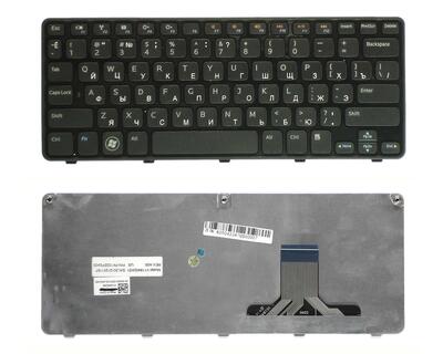 Клавиатура для ноутбука Dell Inspiron Mini (1090) Black, (Black Frame) RU