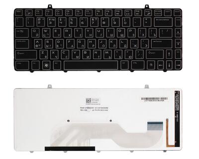 Клавиатура для ноутбука Dell Alienware (M11X-R2, M11X-R3) с подсветкой (Light), Black, RU