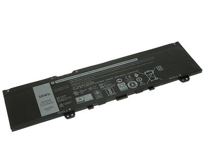 Аккумуляторная батарея для ноутбука Dell F62G0 Inspiron 5370 11.4V Black 3166mAh Orig
