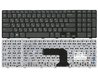 Клавиатура для ноутбука Dell Inspiron (3721, 5721, 3737, 5737) Black, (Black Frame), RU