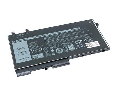 Аккумуляторная батарея для ноутбука Dell W8GM Latitude 5501 11.4V Black 4255mAh OEM