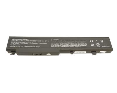 Аккумуляторная батарея для ноутбука Dell T118C Vostro 1710 11.1V Black 4400mAh OEM - фото 4