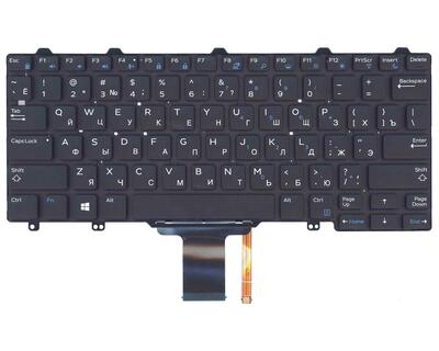 Клавиатура для ноутбука Dell Latitude E5250, E5450, E7250, E7450 с подсветкой (Light) Black, (No Frame) RU - фото 2