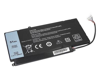 Аккумуляторная батарея для ноутбука Dell VH748 Vostro 5560 11.1V Black 4600mAh OEM