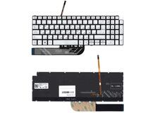 Купить Клавиатура для ноутбука Dell Inspiron 5584 с подсветкой (Light) Silver, (No Frame), RU