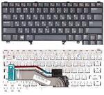 Клавиатура для ноутбука Dell Latitude (E5420, E6220, E6320, E6420, E6430, E6620) с указателем (Point Stick), Black, RU/EN